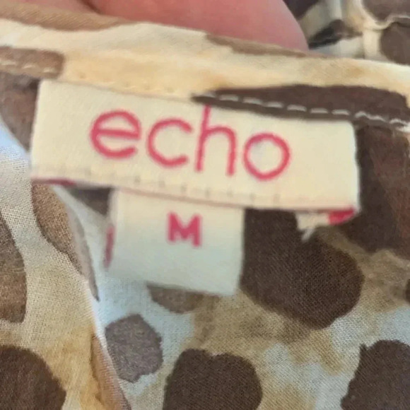 Echo Cotton Beach Coverup Animal Print size Medium - Picture 5 of 7